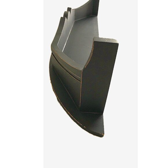 Black Floating Wall Shelf, French Provincial Design, 23.5” - Picture 11 of 13